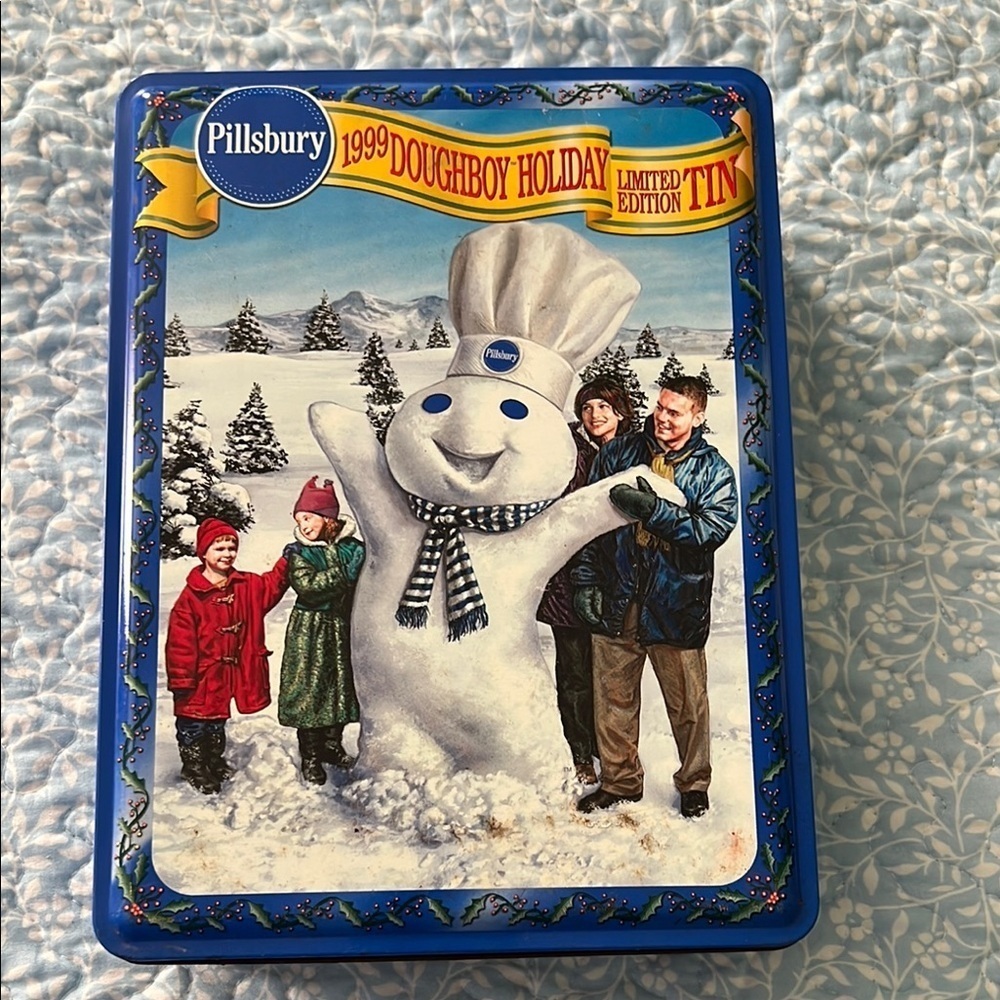 Vintage Pillsbury 1999 Doughboy Holiday Tin